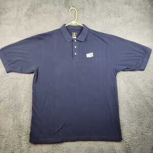 Vintage 90's Lipton Brisk Iced Tea Pepsi Promo Polo Shirt Men's XL Navy Blue